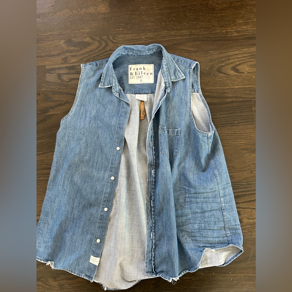 Frank & Eileen Blue Denim Tank Top